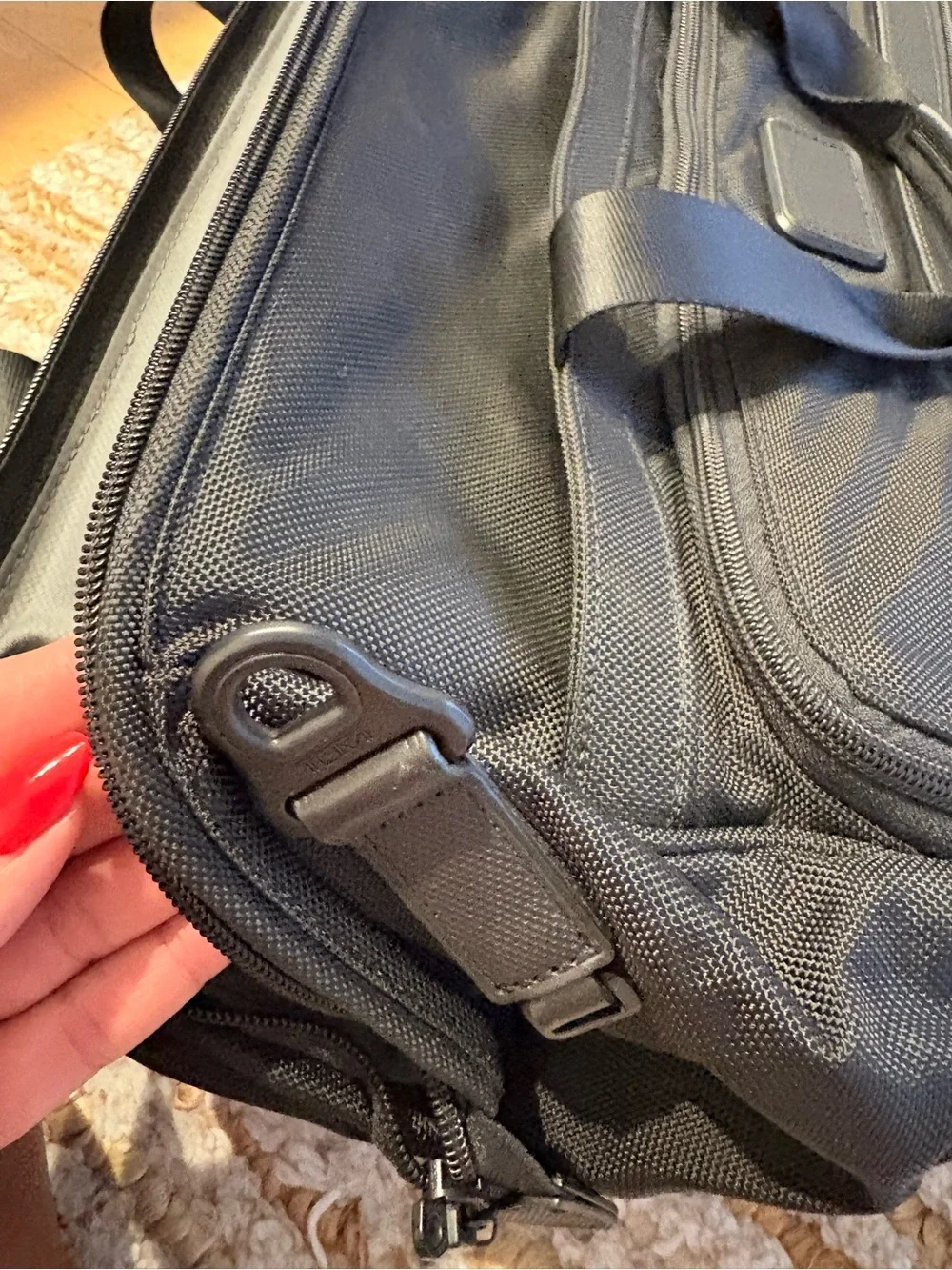 TUMI Alpha framed soft duffle in black